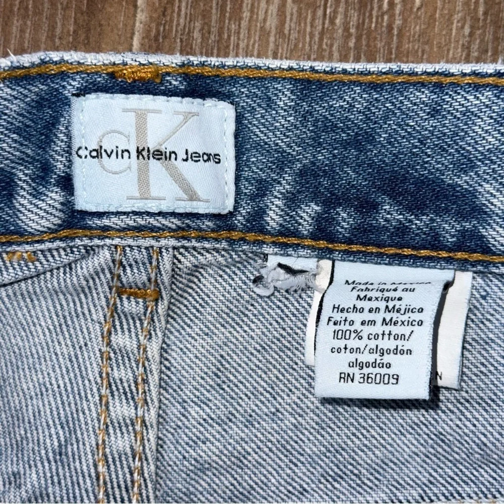 Vintage calvin klein mom jeans high rise straight leg 90s blue